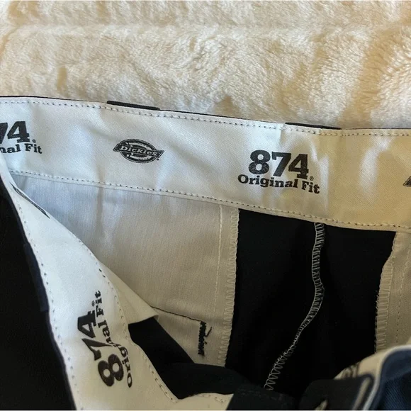 NWT Men’s Dickie’s Original 874 Pant Dark Navy - Picture 6 of 9